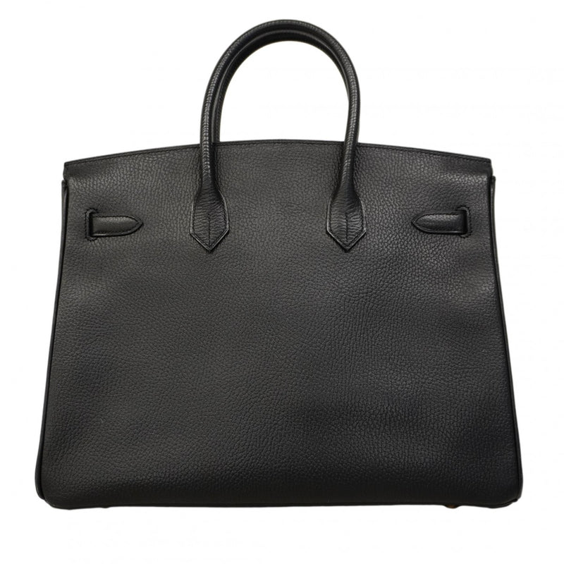 ★在庫処分★最終価格★SALE【6cc3710】エルメス ハンドバッグ バーキン35 アルデンヌ ブラック ゴールド金具 □C刻印【中古】レディース