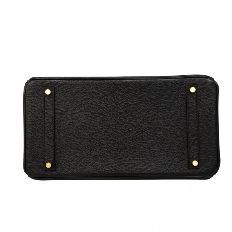 ★在庫処分★最終価格★SALE【6cc3710】エルメス ハンドバッグ バーキン35 アルデンヌ ブラック ゴールド金具 □C刻印【中古】レディース