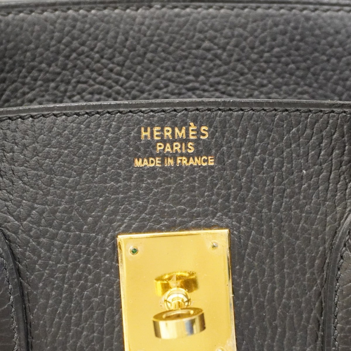 ★在庫処分★最終価格★SALE【6cc3710】エルメス ハンドバッグ バーキン35 アルデンヌ ブラック ゴールド金具 □C刻印【中古】レディース