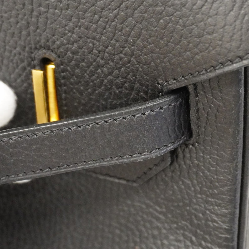 ★在庫処分★最終価格★SALE【6cc3710】エルメス ハンドバッグ バーキン35 アルデンヌ ブラック ゴールド金具 □C刻印【中古】レディース