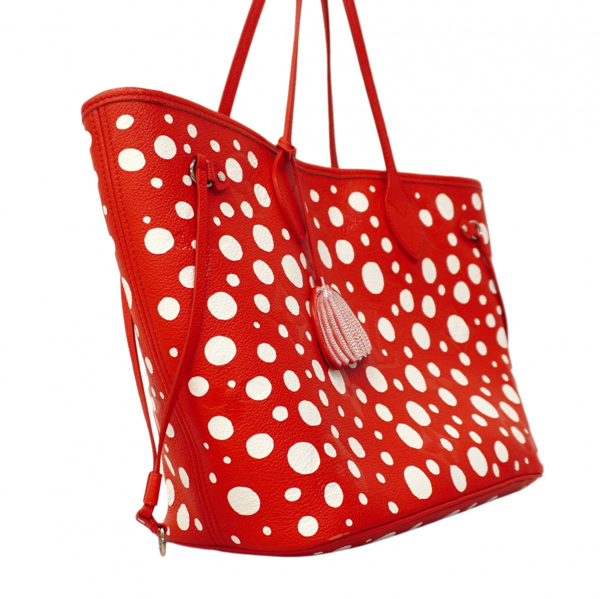 ★最終価格★SALE【6cc3789】ルイヴィトン トートバッグ モノグラム・アンプラント インフィニティ ネヴァーフルMM M46422 ルージュブロン 草間彌生【中古】レディース