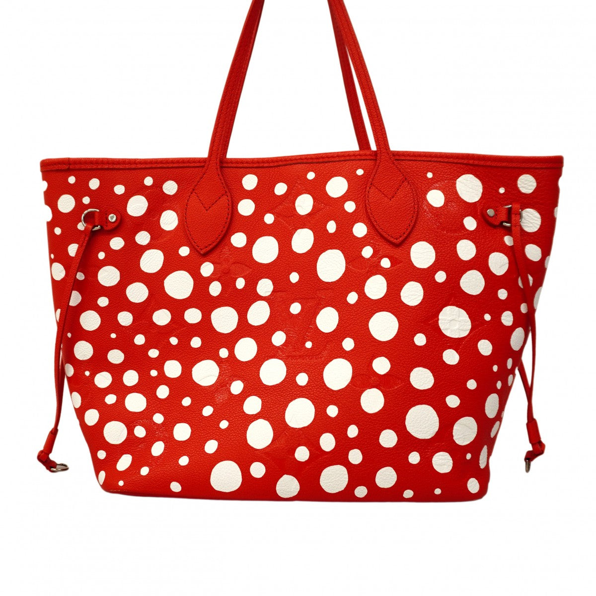 ★最終価格★SALE【6cc3789】ルイヴィトン トートバッグ モノグラム・アンプラント インフィニティ ネヴァーフルMM M46422 ルージュブロン 草間彌生【中古】レディース