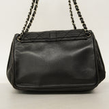 【6cc3839-k】シャネル ショルダーバッグ 2.55/マトラッセ チェーンショルダー キャビアスキン ブラック シルバー金具【中古】レディース