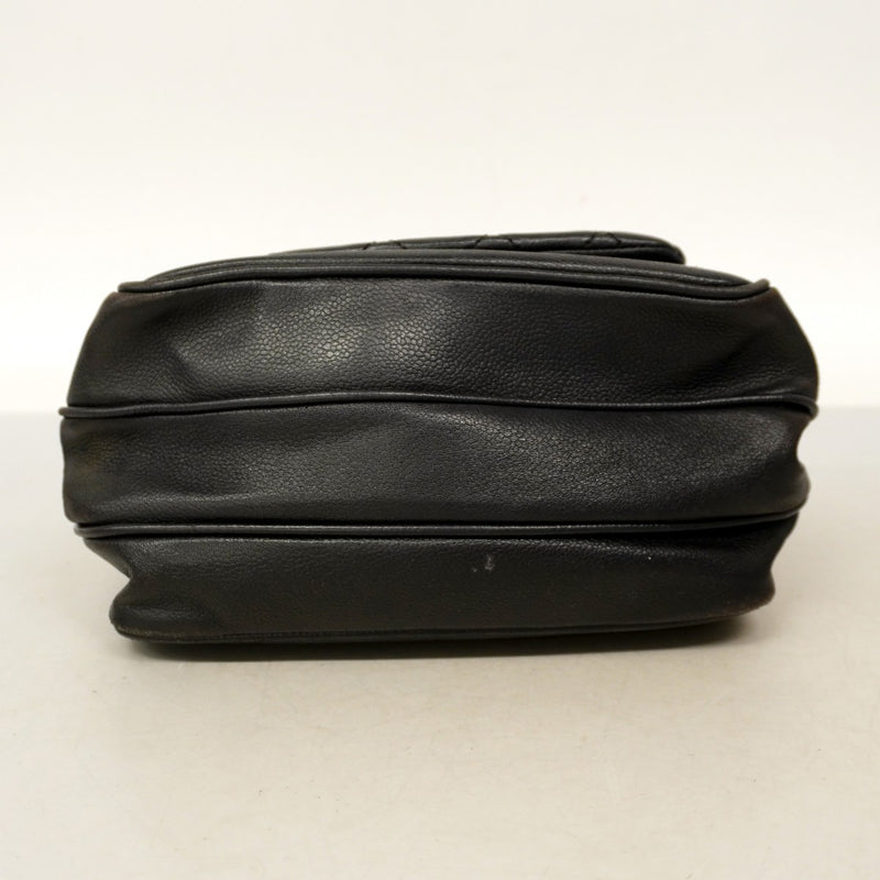 【6cc3839-k】シャネル ショルダーバッグ 2.55/マトラッセ チェーンショルダー キャビアスキン ブラック シルバー金具【中古】レディース