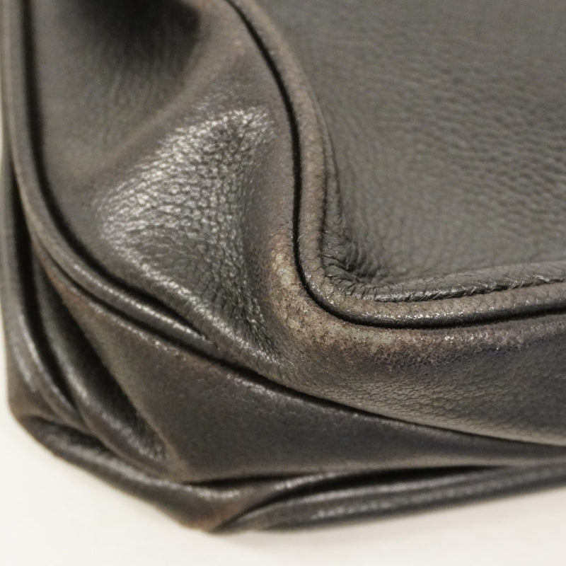 【6cc3839-k】シャネル ショルダーバッグ 2.55/マトラッセ チェーンショルダー キャビアスキン ブラック シルバー金具【中古】レディース