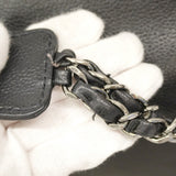 【6cc3839-k】シャネル ショルダーバッグ 2.55/マトラッセ チェーンショルダー キャビアスキン ブラック シルバー金具【中古】レディース