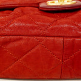 【6cc3840-k】シャネル ショルダーバッグ マトラッセ Wチェーン レザー レッド ゴールド金具【中古】レディース