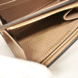 【6cc3842-k】グッチ 財布 GGマーモント/GGスプリーム 598587 レザー PVC ブラウン ゴールド金具【中古】