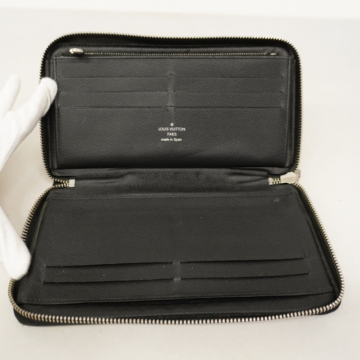 【6cc3844-k】ルイヴィトン 長財布 ダミエ ジッピ-オーガナイザーNM N60111 ブラック【中古】メンズ