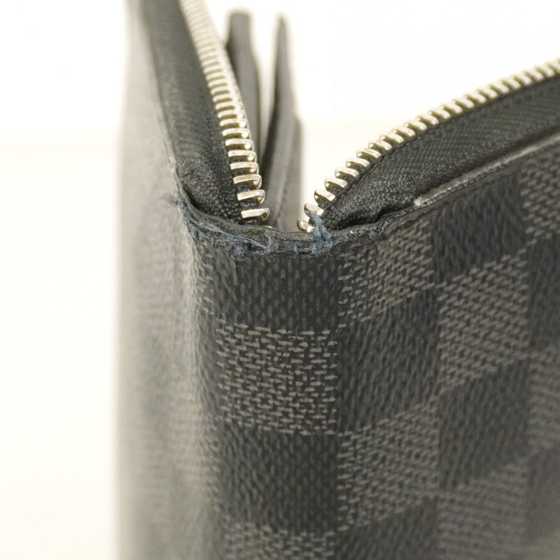 【6cc3844-k】ルイヴィトン 長財布 ダミエ ジッピ-オーガナイザーNM N60111 ブラック【中古】メンズ