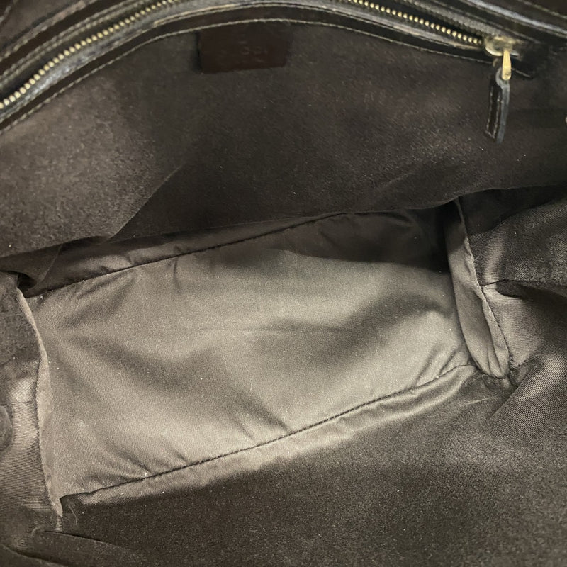 【6cc3953】グッチ トートバッグ GGキャンバス 109141 キャンバス ベージュ ブラウン ゴールド金具【中古】レディース