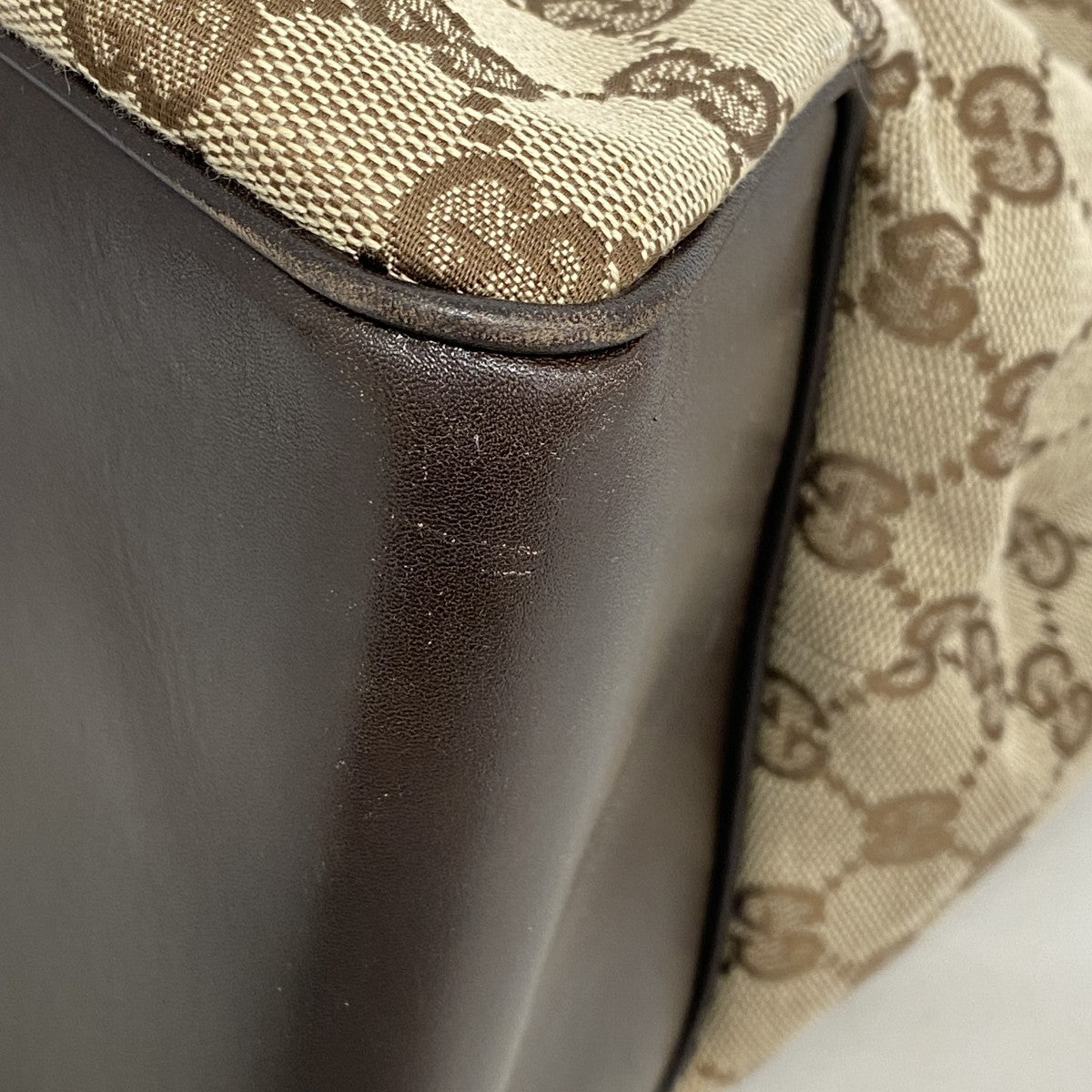 【6cc3953】グッチ トートバッグ GGキャンバス 109141 キャンバス ベージュ ブラウン ゴールド金具【中古】レディース