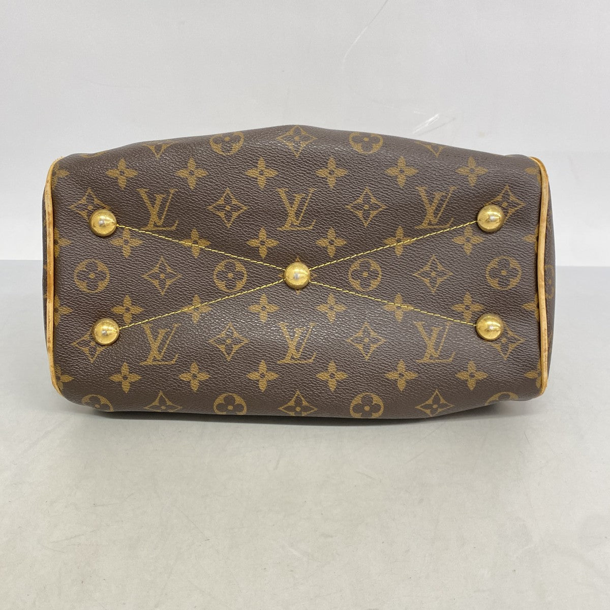 【6cc3955】ルイヴィトン ハンドバッグ モノグラム ティヴォリPM M40143 ブラウン【中古】レディース