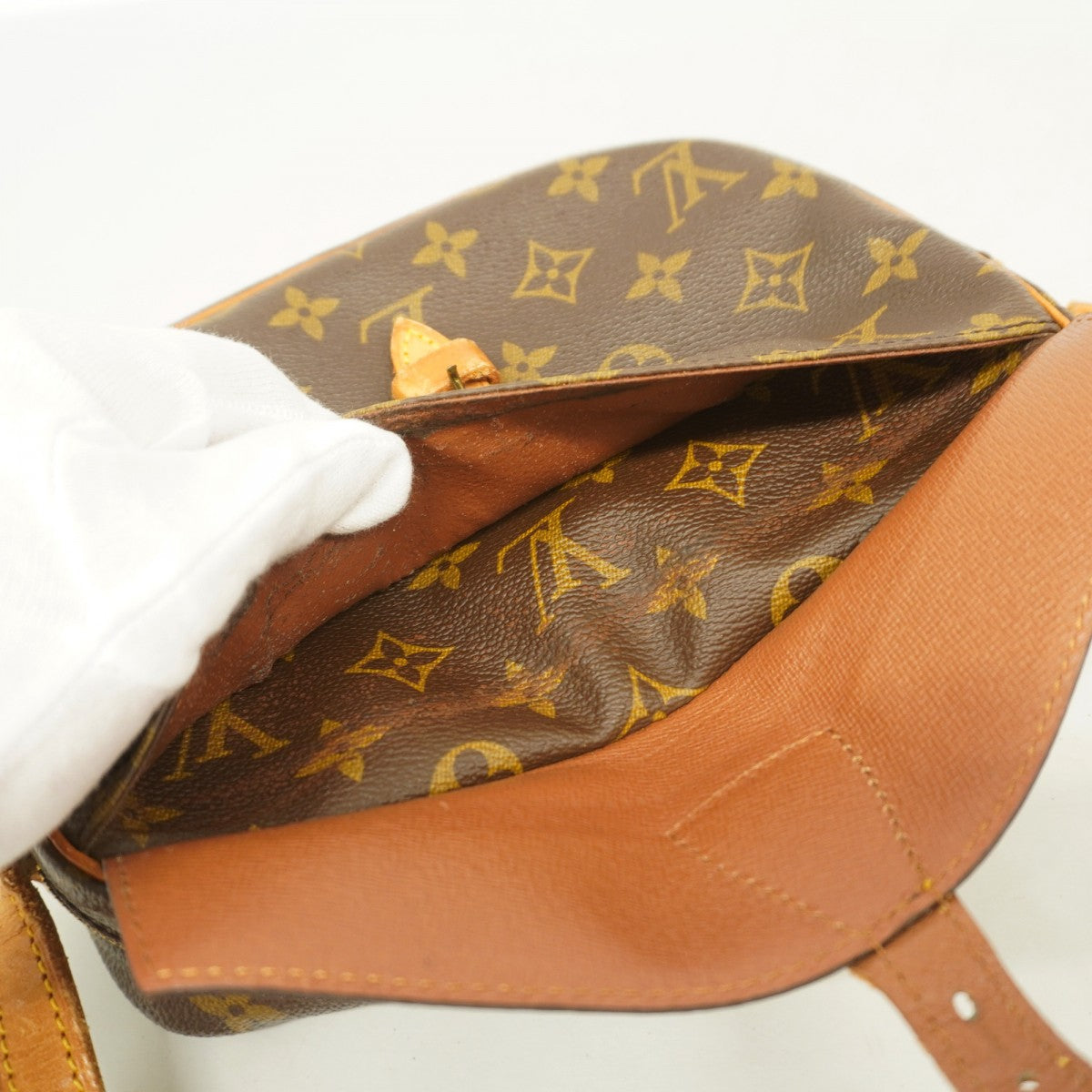 【6cc4005】ルイヴィトン ショルダーバッグ モノグラム ジュヌフィーユPM M51227 ブラウン【中古】レディース