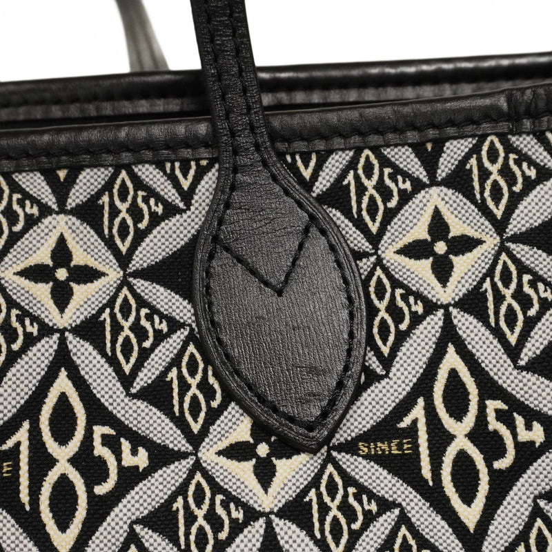 【6cc4017-k】ルイヴィトン トートバッグ モノグラム・ジャガードSince1854 ネヴァーフルMM M57230 ブラック【中古】レディース