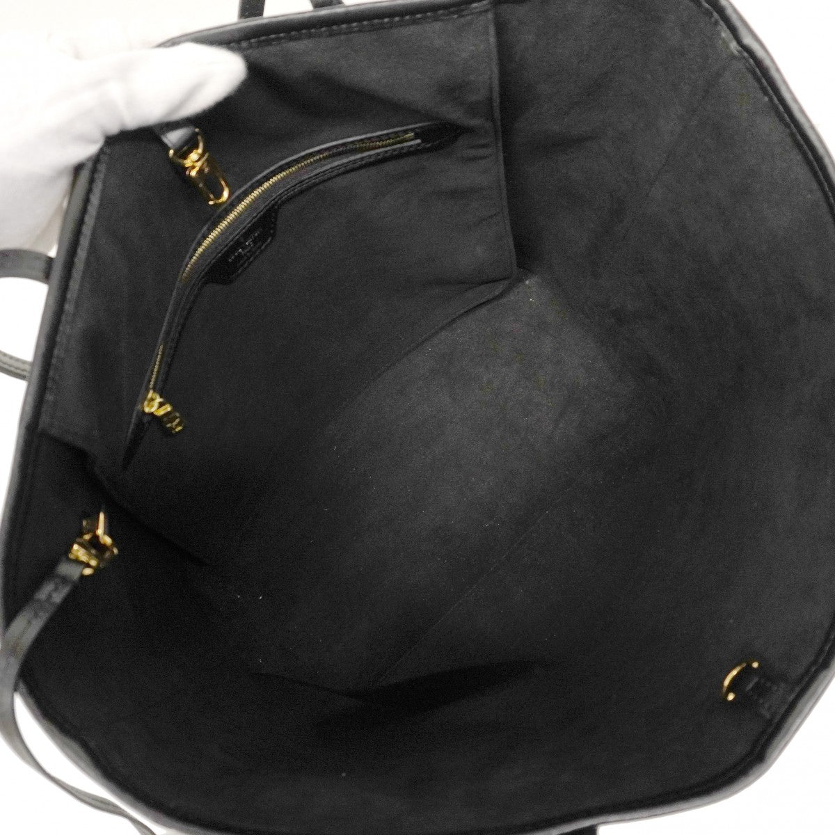 【6cc4017-k】ルイヴィトン トートバッグ モノグラム・ジャガードSince1854 ネヴァーフルMM M57230 ブラック【中古】レディース