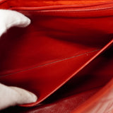 【6cc4020-k】シャネル ショルダーバッグ マトラッセ チェーンショルダー ラムスキン レッド ゴールド金具【中古】レディース