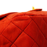 【6cc4020-k】シャネル ショルダーバッグ マトラッセ チェーンショルダー ラムスキン レッド ゴールド金具【中古】レディース