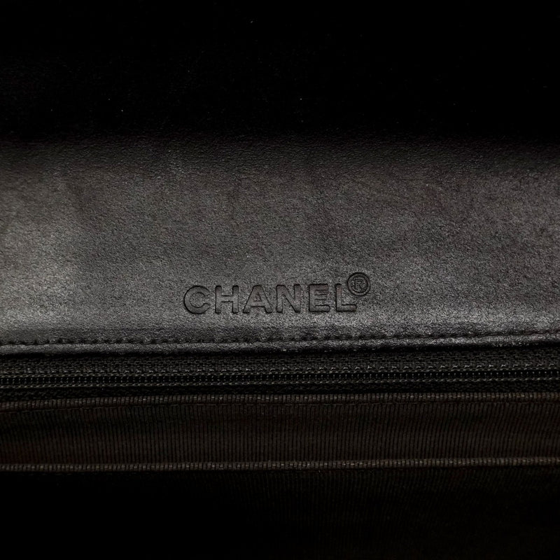 【6cc4021-k】シャネル ショルダーバッグ チョコバー Wチェーン デニム ブルー シルバー金具【中古】レディース