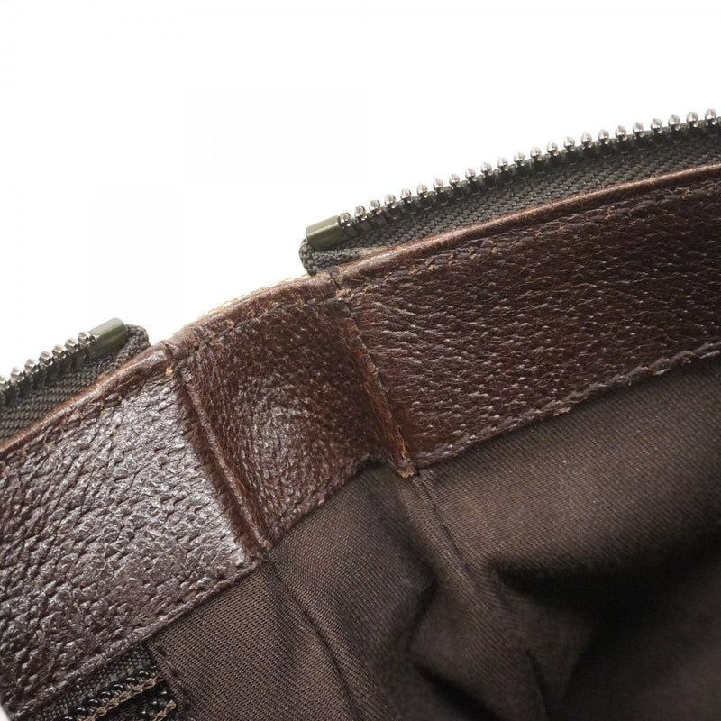 【6cc4023-k】グッチ ショルダーバッグ GGキャンバス 114273 キャンバス ベージュ シルバー金具【中古】レディース