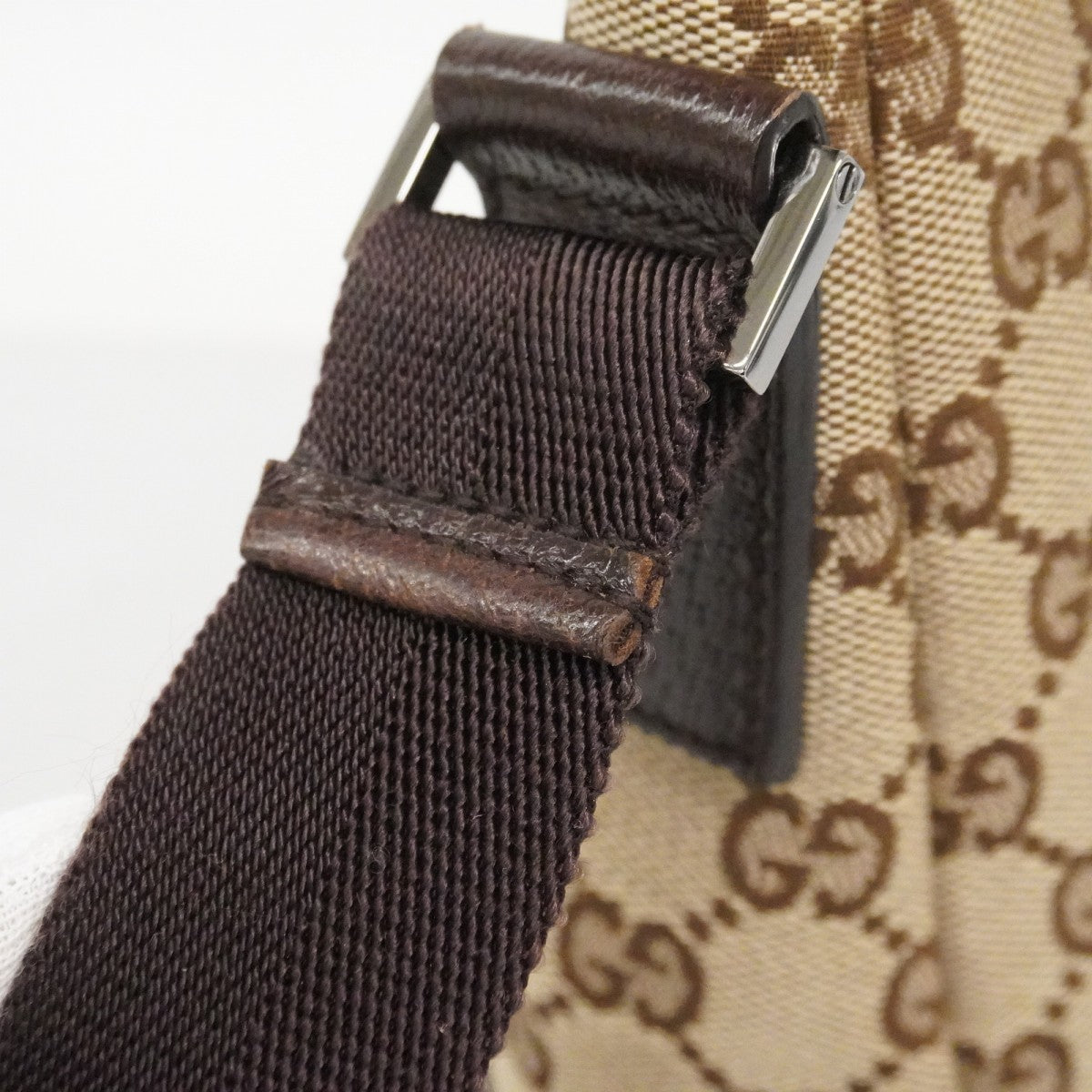 【6cc4023-k】グッチ ショルダーバッグ GGキャンバス 114273 キャンバス ベージュ シルバー金具【中古】レディース