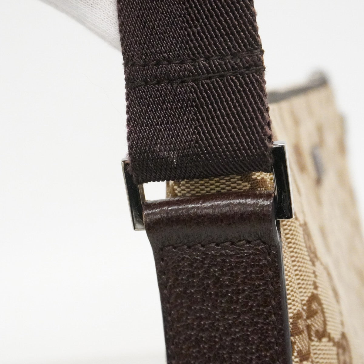 【6cc4023-k】グッチ ショルダーバッグ GGキャンバス 114273 キャンバス ベージュ シルバー金具【中古】レディース