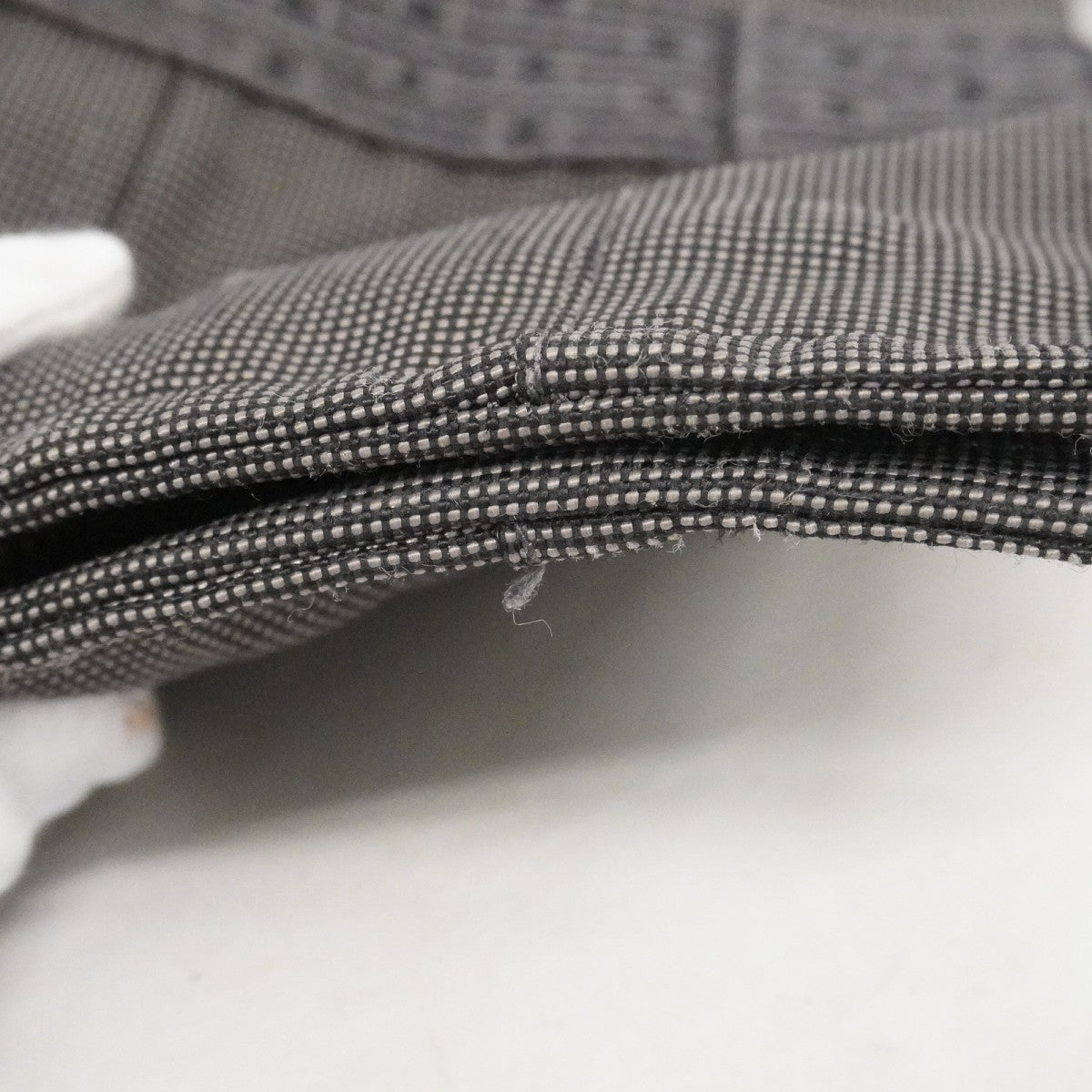 【6cc4025-k】エルメス トートバッグ エールラインMM キャンバス グレー シルバー金具【中古】メンズ レディース ユニセックス