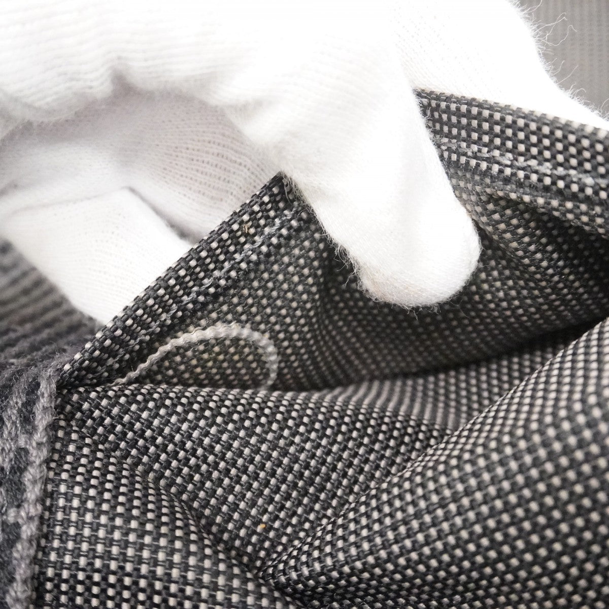 【6cc4025-k】エルメス トートバッグ エールラインMM キャンバス グレー シルバー金具【中古】メンズ レディース ユニセックス