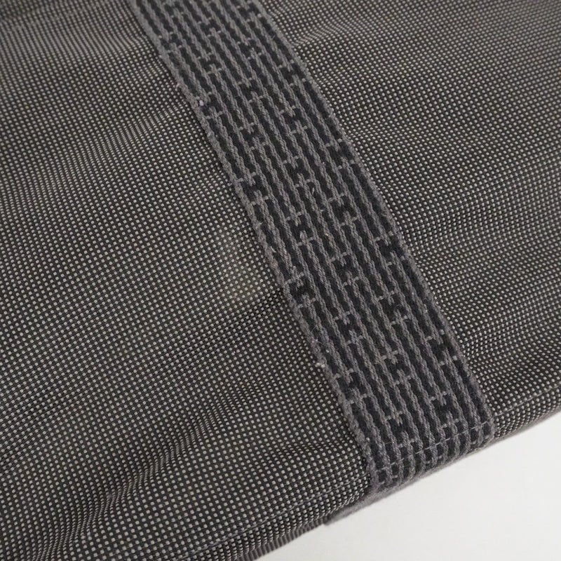 【6cc4025-k】エルメス トートバッグ エールラインMM キャンバス グレー シルバー金具【中古】メンズ レディース ユニセックス