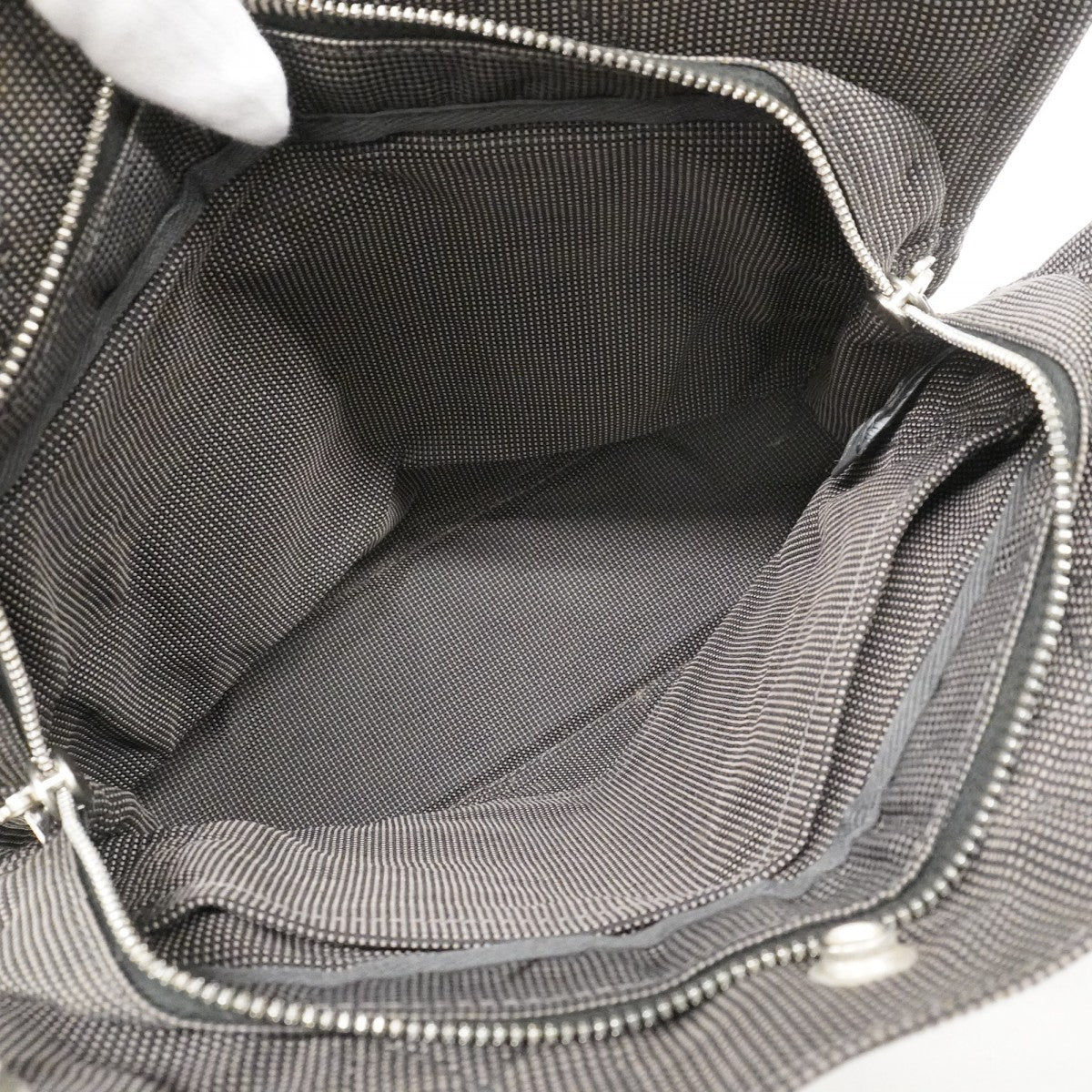 【6cc4026-k】エルメス ハンドバッグ エールラインPM キャンバス グレー シルバー金具【中古】メンズ レディース ユニセックス