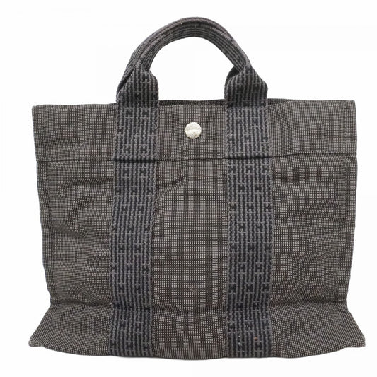 【6cc4026-k】エルメス ハンドバッグ エールラインPM キャンバス グレー シルバー金具【中古】メンズ レディース ユニセックス