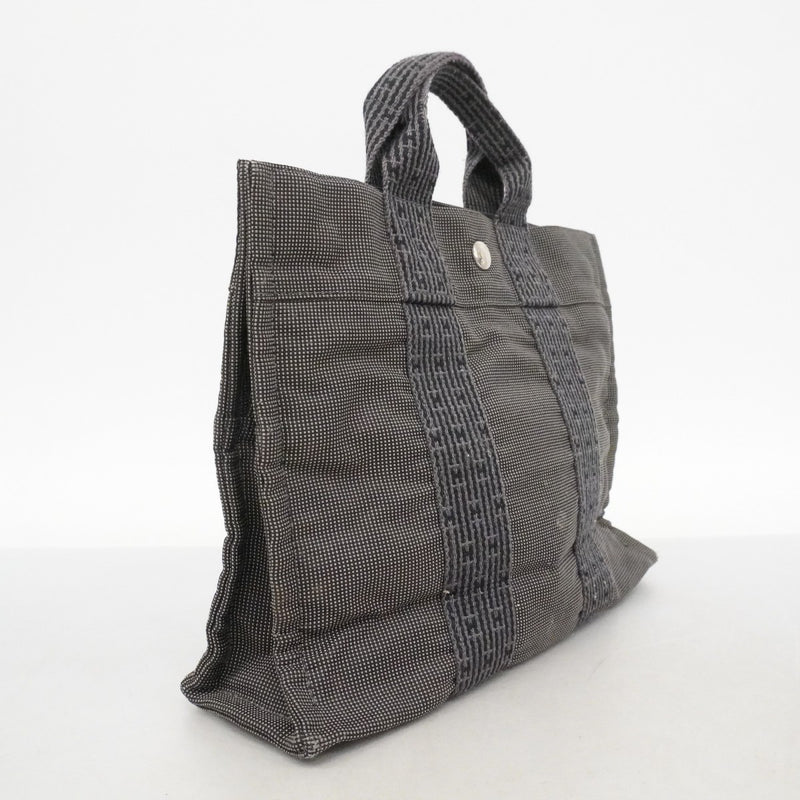 【6cc4026-k】エルメス ハンドバッグ エールラインPM キャンバス グレー シルバー金具【中古】メンズ レディース ユニセックス