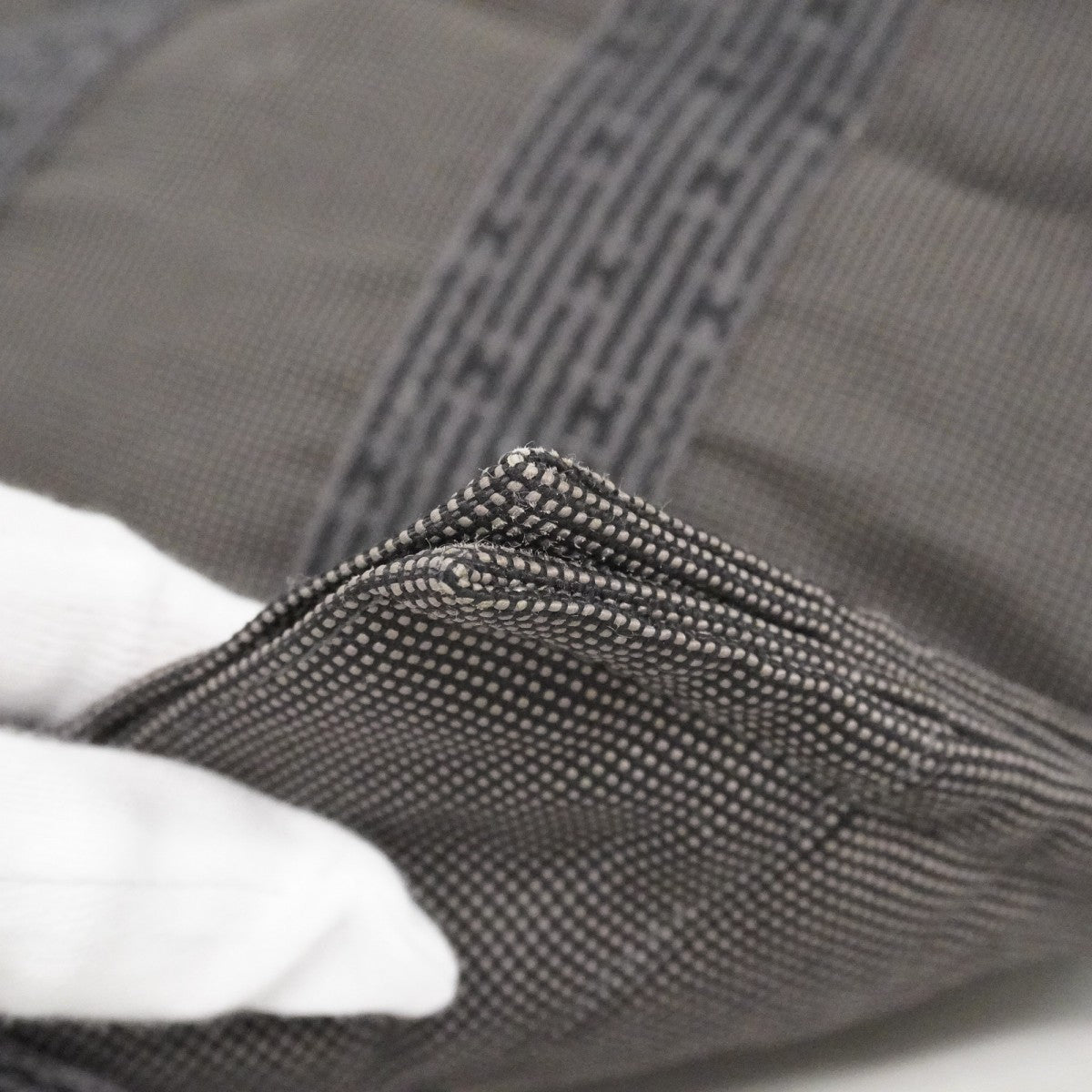 【6cc4026-k】エルメス ハンドバッグ エールラインPM キャンバス グレー シルバー金具【中古】メンズ レディース ユニセックス