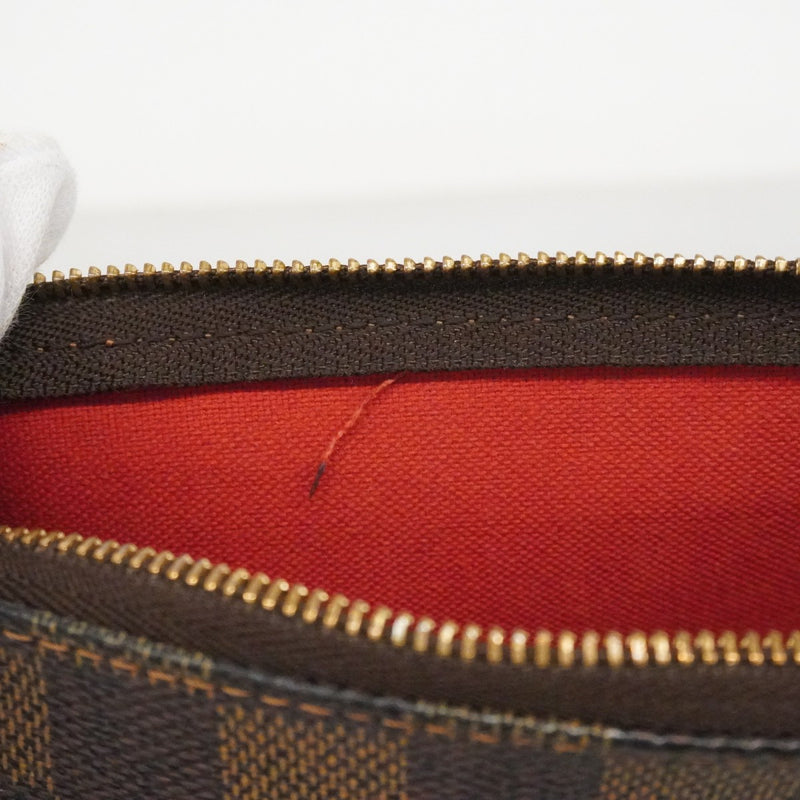 【6cc4030-k】ルイヴィトン ポーチ ダミエ ポシェットアクセソワール N51985 エベヌ【中古】レディース