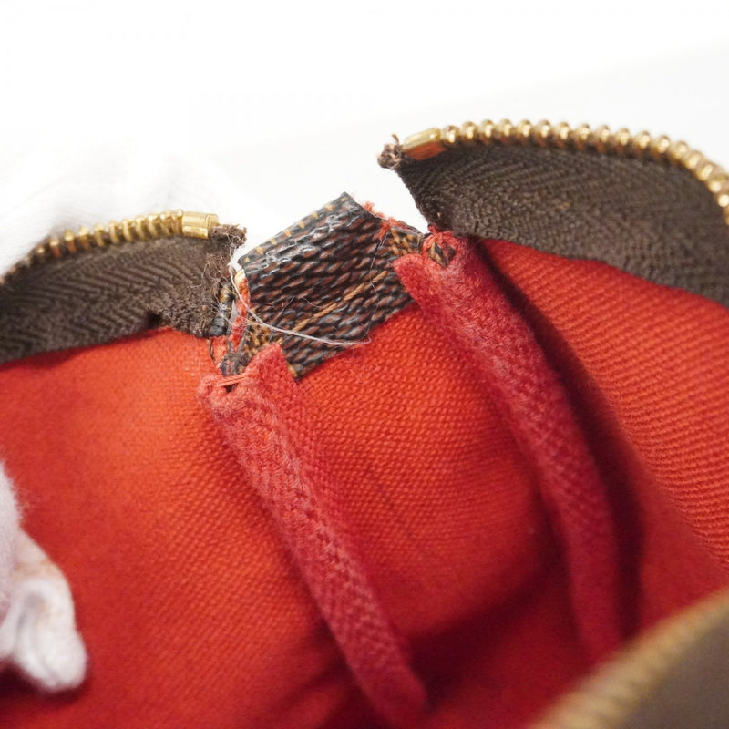 【6cc4030-k】ルイヴィトン ポーチ ダミエ ポシェットアクセソワール N51985 エベヌ【中古】レディース