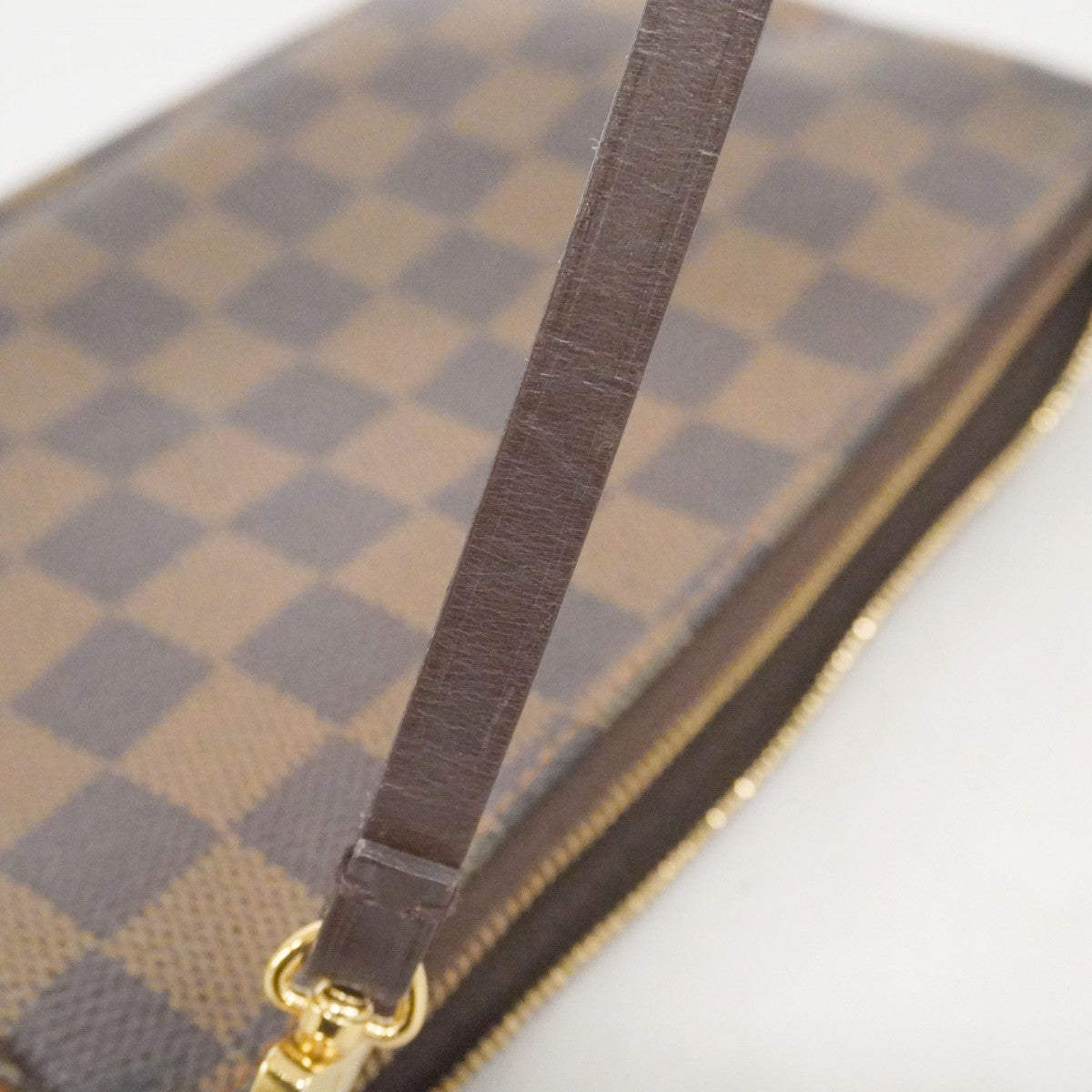 【6cc4030-k】ルイヴィトン ポーチ ダミエ ポシェットアクセソワール N51985 エベヌ【中古】レディース