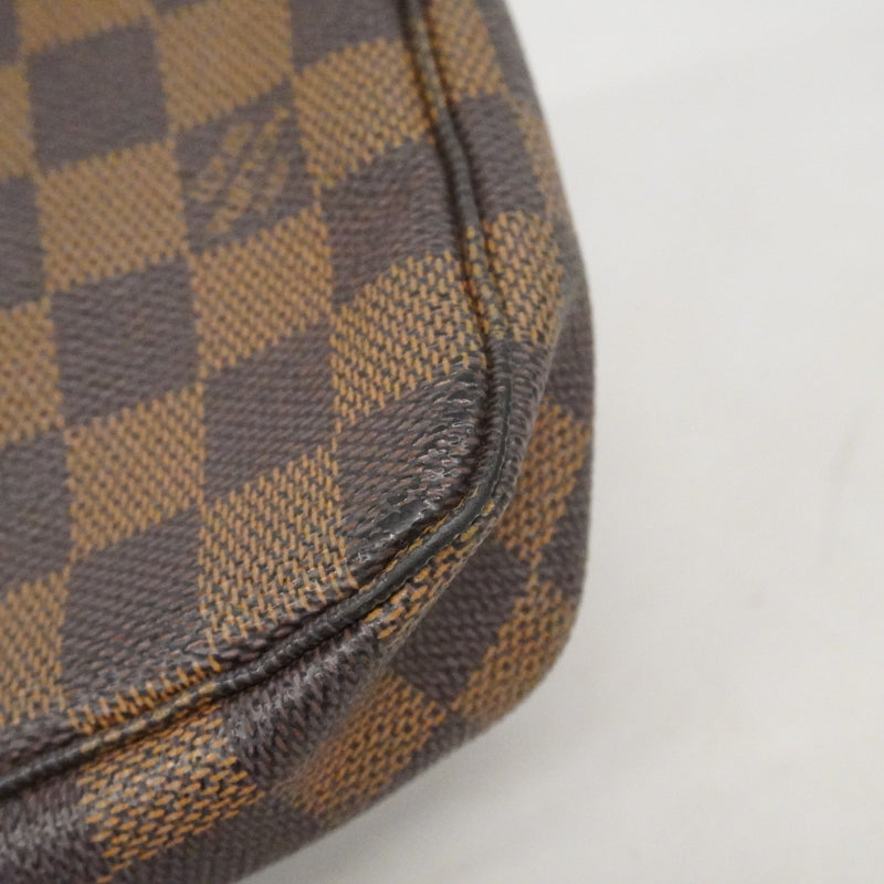 【6cc4030-k】ルイヴィトン ポーチ ダミエ ポシェットアクセソワール N51985 エベヌ【中古】レディース