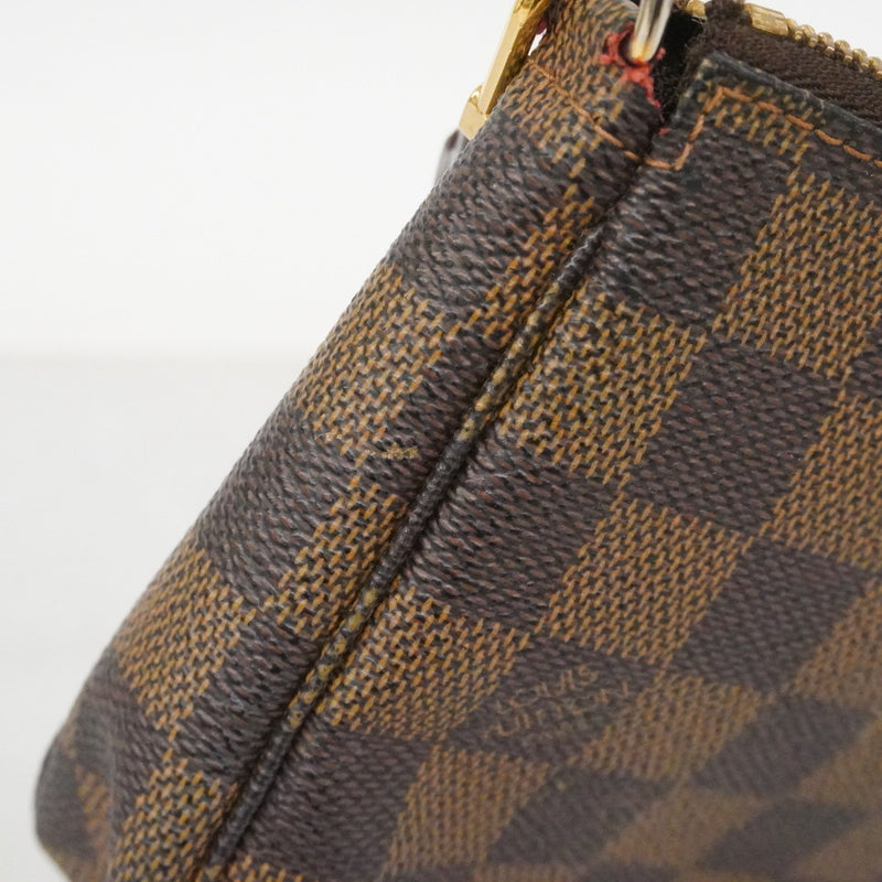 【6cc4030-k】ルイヴィトン ポーチ ダミエ ポシェットアクセソワール N51985 エベヌ【中古】レディース