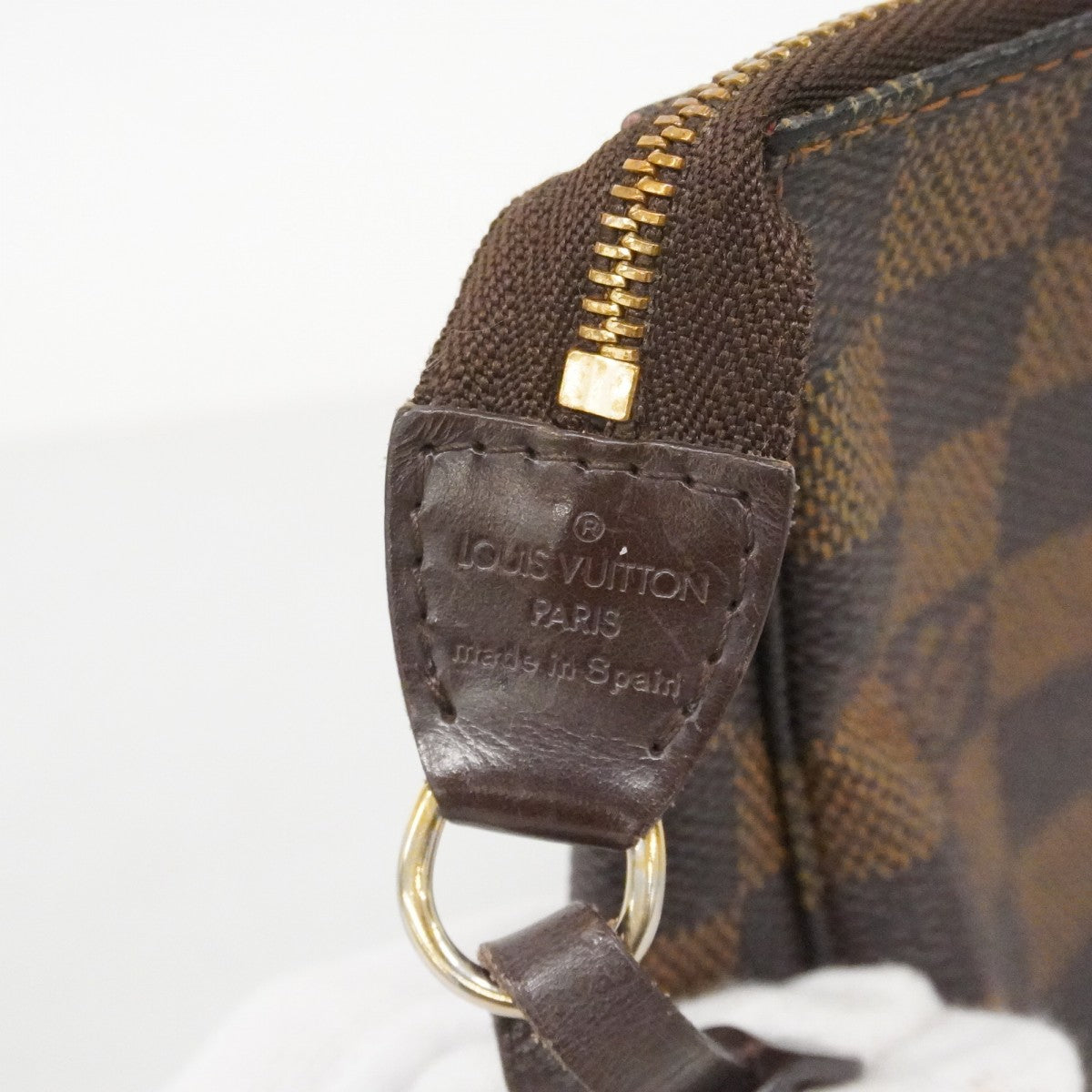 【6cc4030-k】ルイヴィトン ポーチ ダミエ ポシェットアクセソワール N51985 エベヌ【中古】レディース