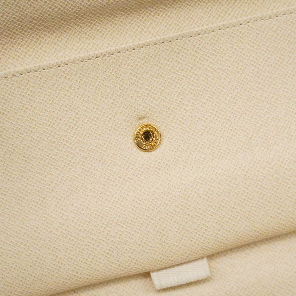 【6cc4031-k】ルイヴィトン 三つ折り長財布 ダミエ・アズール ポルトフォイユインターナショナル N61732 ホワイト【中古】レディース