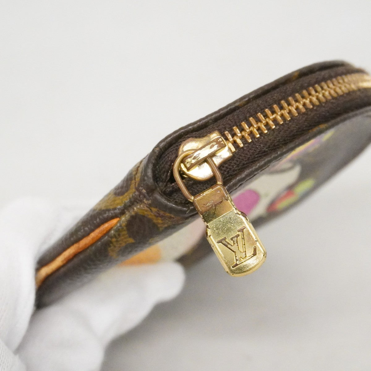 【6cc4032-k】ルイヴィトン コインケース モノグラム・パンダ ポルトモネロン M61928 ブラウン マルチカラー【中古】メンズ レディース ユニセックス