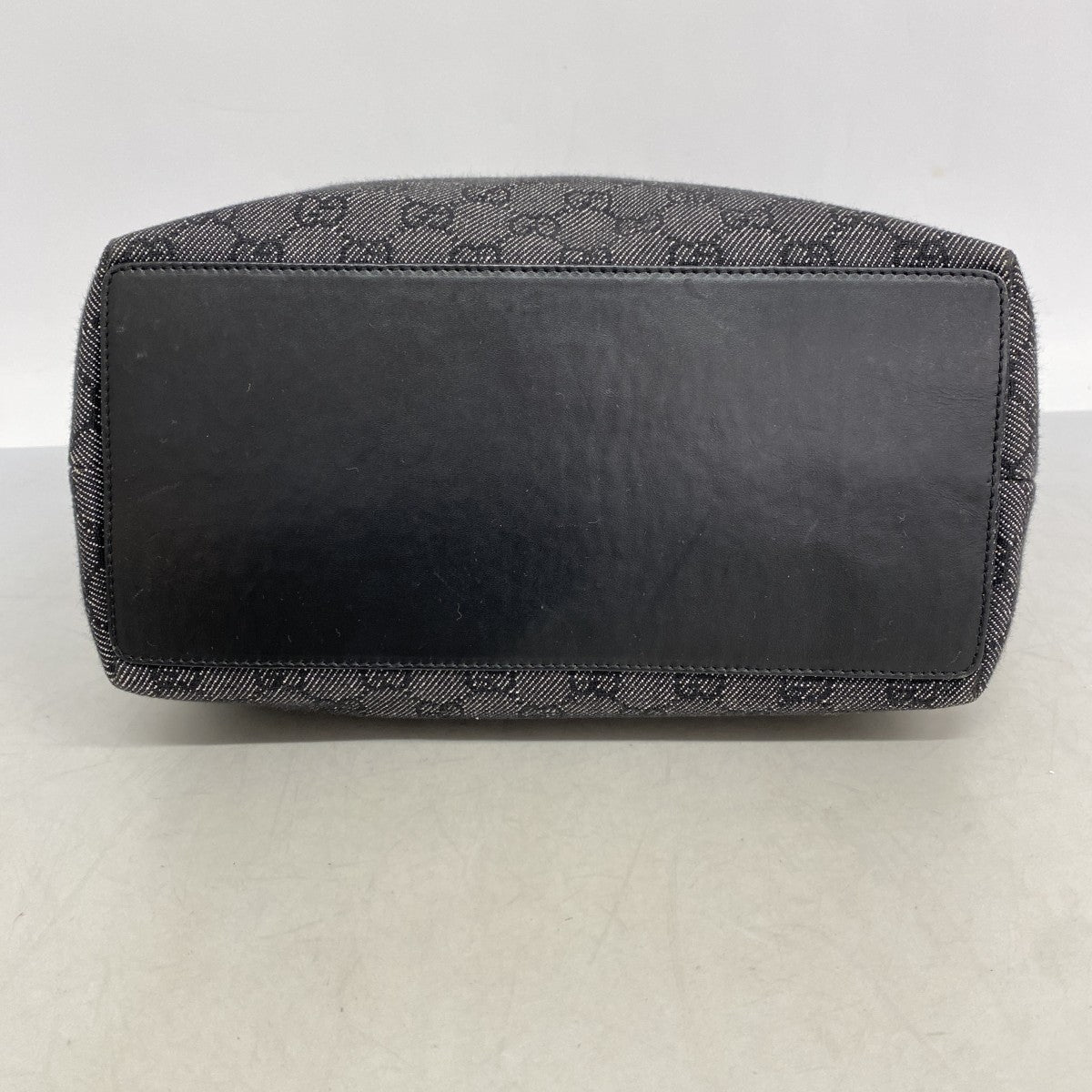 【6cc4038-k】グッチ トートバッグ 31243 デニム ブラック シルバー金具【中古】レディース