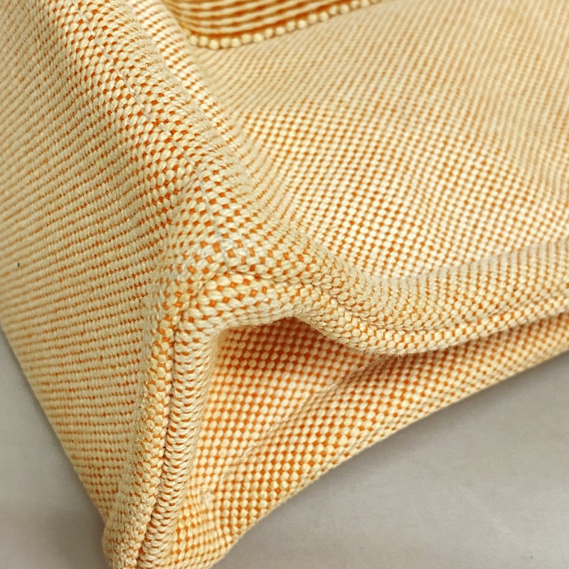 【6cc4042-k】エルメス ハンドバッグ ニューフールトゥPM キャンバス ベージュ ブラウン シルバー金具【中古】メンズ レディース ユニセックス