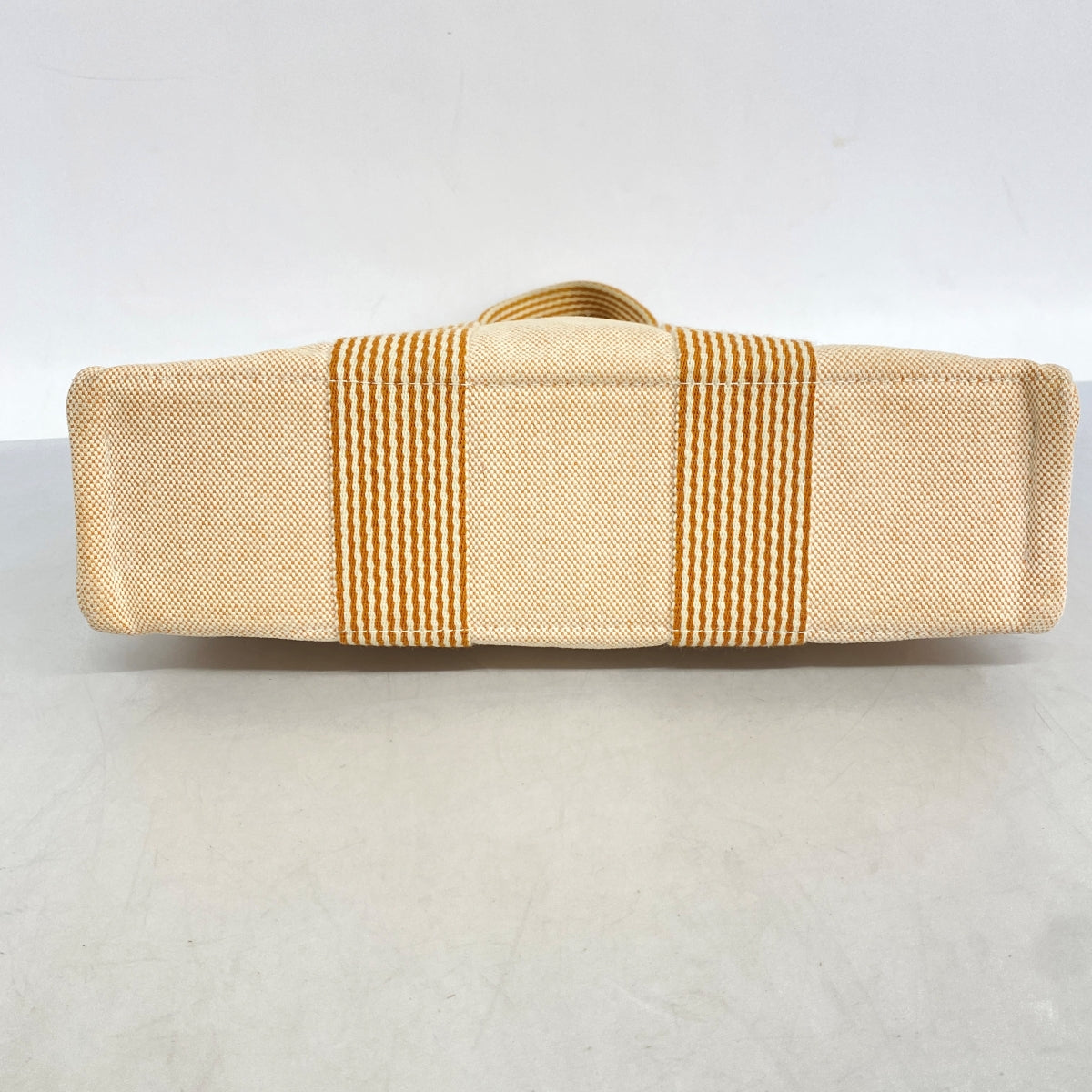 【6cc4042-k】エルメス ハンドバッグ ニューフールトゥPM キャンバス ベージュ ブラウン シルバー金具【中古】メンズ レディース ユニセックス