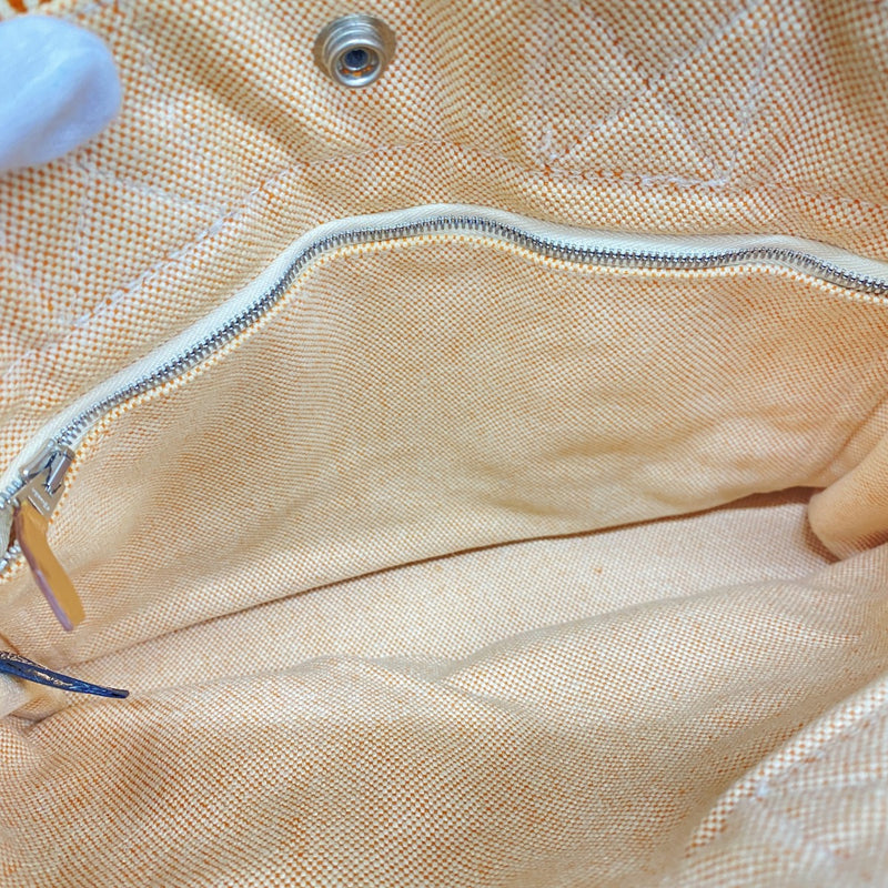 【6cc4042-k】エルメス ハンドバッグ ニューフールトゥPM キャンバス ベージュ ブラウン シルバー金具【中古】メンズ レディース ユニセックス