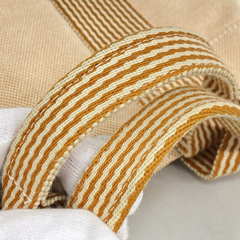 【6cc4042-k】エルメス ハンドバッグ ニューフールトゥPM キャンバス ベージュ ブラウン シルバー金具【中古】メンズ レディース ユニセックス