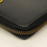 【6cc4043-k】グッチ 長財布 GGマーモント 428736 レザー ブラック ゴールド金具【中古】メンズ レディース ユニセックス