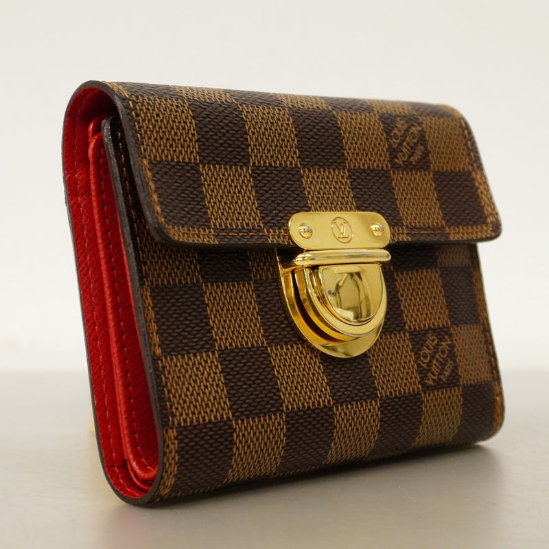 【6cc4045-k】ルイヴィトン 財布 ダミエ ポルトフォイユコアラ N60005 エベヌ【中古】レディース