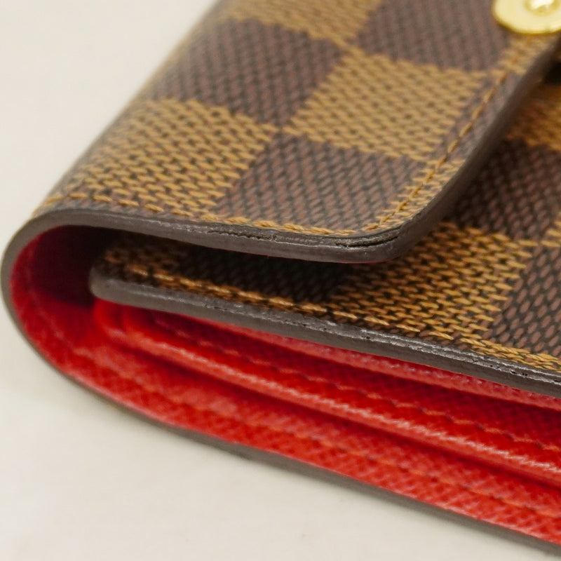 【6cc4045-k】ルイヴィトン 財布 ダミエ ポルトフォイユコアラ N60005 エベヌ【中古】レディース