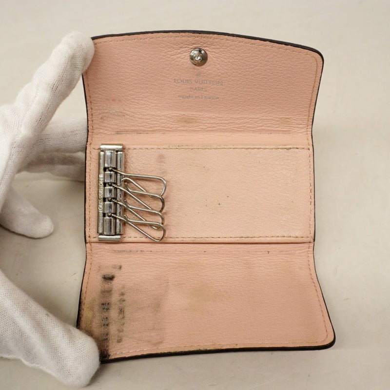 【6cc4047-k】ルイヴィトン キーケース マヒナ ミュルティクレ4 M64056 マグノリア【中古】レディース